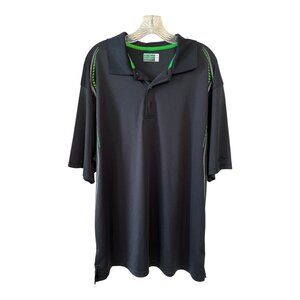 Ben Hogan Performance Golf Polo Shirt 2XL Black Green | Moisture-Wicking Activew